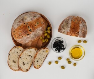 [노이스트브레드] 천연발효종 450% 올리브 밤 깜빠뉴, 550g